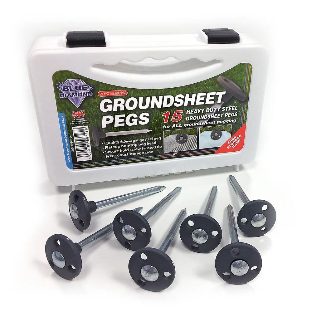 Metal Groundsheet Pegs x 15 Metal Groundsheet Pegs x 15