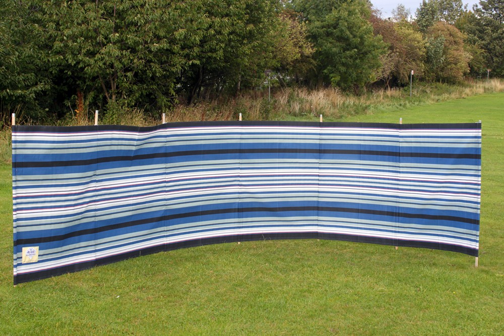 7 Poled Navy / Burgundy 'Striped' Contemporary Windbreak 7 Poled Navy / Burgundy 'Striped' Contemporary Windbreak