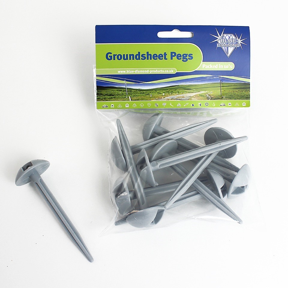 Blue Diamond Groundsheet Pegs 10 Pack